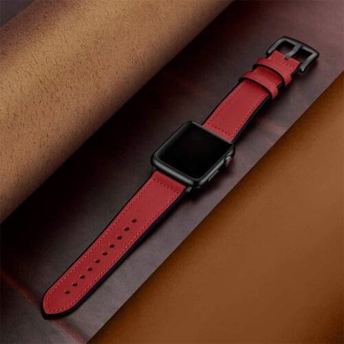 Strap for Apple watch 4 5 band 44mm 40mm 42mm 38mm Iwatch series 5/4/3/2/1 silicone+Vintage real leather bracelet wristbelt