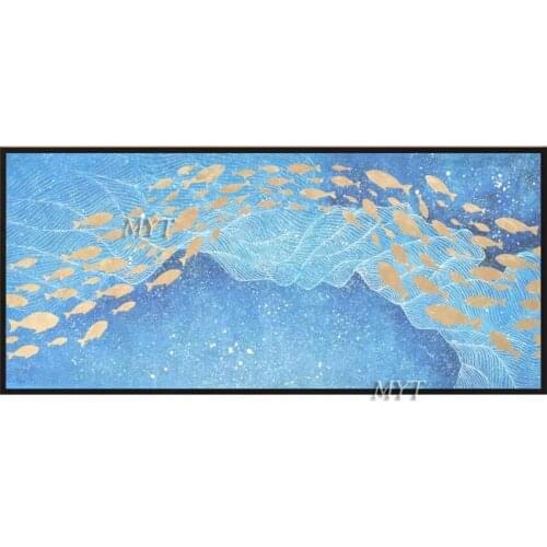 Unframe 100% Handpainted Abstract Fished Line Pictures Oil Painting On Canvas Art Oil Painting Gift Home Decor Living Room Wall