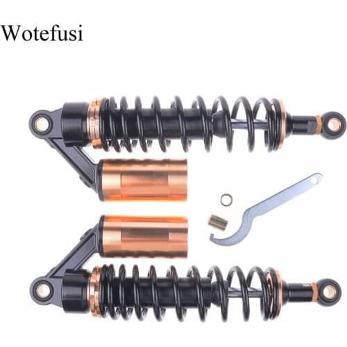 Wotefusi For 320mm 12.5"Motorcycle Shock Absorbers 7mm Spring Round Ends 2Pcs Black [PA171]