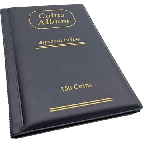 120 grid English book coin storage book