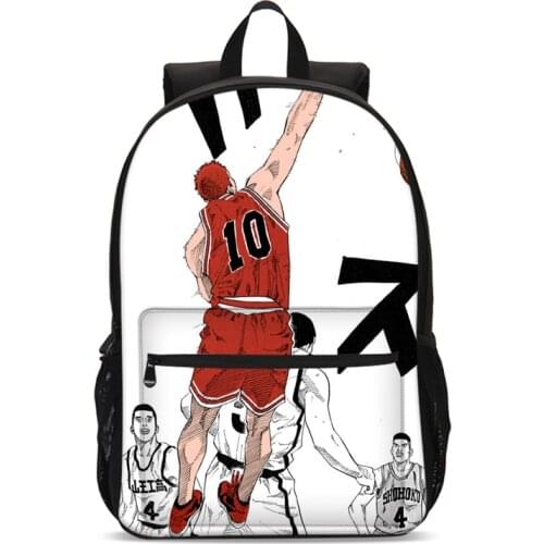 2020 Children School Bags Slam Dunk Backpack For Teenage Boys Yingmuhuadao Chuanfeng Anime Bookbag Men And Women Schoolbag Cheap