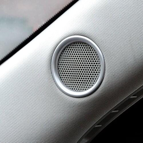 ABS Chrome Auto Interior A-pillar Speaker Ring Sides Trim Cover For Mazda CX-8 CX8 2017 2018 2019 Car Styling Accessories