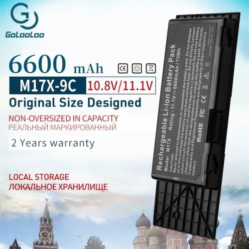 Golooloo 9 cells 7XC9N laptop battery for Dell Alienware M17x M17x R3 M17x R4 Series 7XC9N BTYVOY1 C0C5M 0C0C5M 318-0397 05WP5W