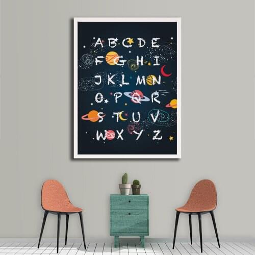 Alphabet Print - Nursery Print - Nursery Wall Art - Childrens Prints - Childrens Wall Art - Alphabet Poster - Alphabet Wall Art