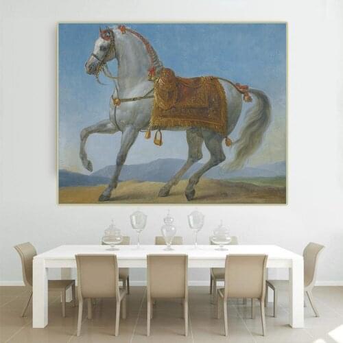 Citon Antoine-Jean Gros《Marengo, Napoleon Bonapartes Arab Stallion》Canvas Oil Painting Art Modern Wall Decor Home Decoration