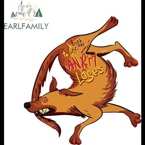 EARLFAMILY 13cm x 11.8cm For First One To Get ANGRY Loses Car Stickers Windshield Decal Vinyl Car Wrap Waterproof Graffiti Decor