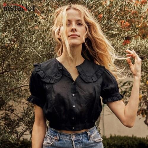 Блузки с коротким рукавом InstaHot China At AliExpress