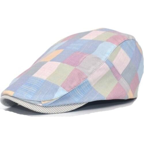 Summer Mens New Beret Cotton Women Spring And Autumn Mens Tide Hat Women Outdoor Sun Hat Newsboy Hat A2