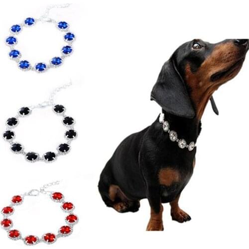 Fashion Dog Collar Pet Collar Dogs Multicolor crystal Puppy Collars Leash Cats Harness Kitten Pet Accessories Small pet supplie