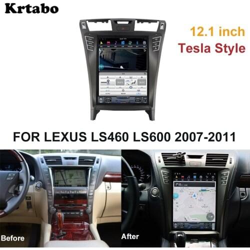 Tesla Style For LEXUS LS460 LS600 2007-2011 Android Multimedia Player 12.1 Inch Car Radio GPS Stereo Bluetooth WIFI Carplay