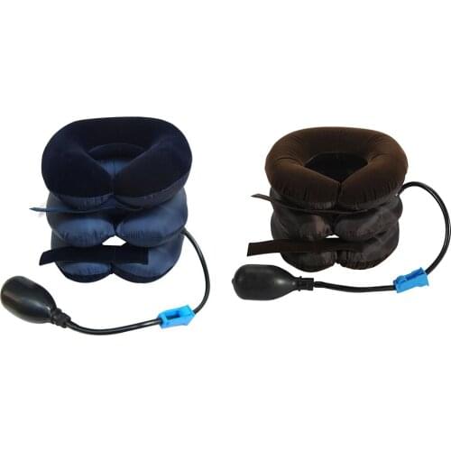 Inflatable Neck Stretcher Support Air Cervical Traction House Medical Devices Orthopedic Massage Pillow Collar Pain Relief Relax