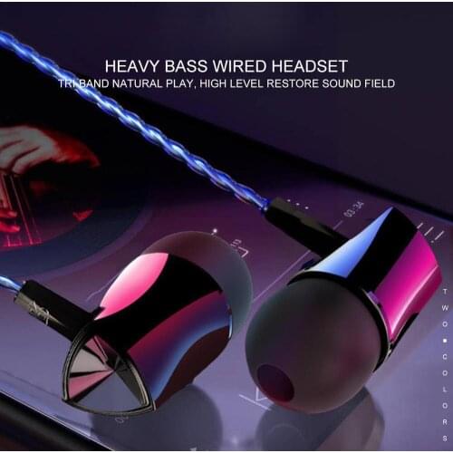 In Ear Earphones Wired Headset Gamer For Huawei iPhone Headphones Samsung OPPO LG 3.5mm Sports Bass Stereo Handsfree Mic Earbuds