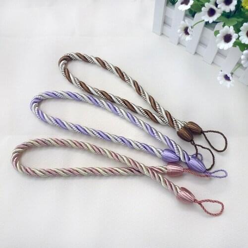 One pair tieback simple modern bandage curtains all-match lanyard ball hanging curtain accessories garden tie tape M251