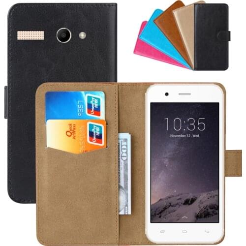 Luxury Wallet Case For Micromax Bolt Q346 PU Leather Retro Flip Cover Magnetic Fashion Cases Strap