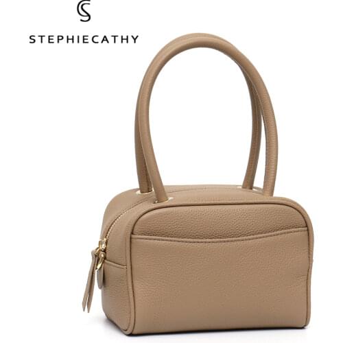 SC Luxury Designer Women Genuine Leather Top-handle Bags Fashion Solid Color Bucket Female Cowhide Crossbody Shoulder Handbags