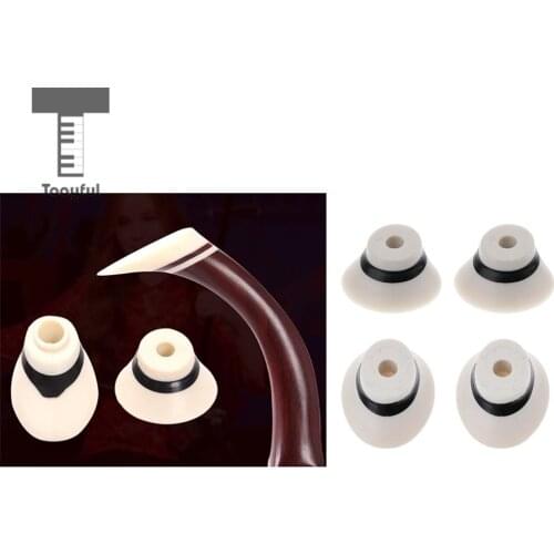 Tooyful Exquisite 2 Pieces Erhu Top Pole Heads DIY Chinese Erhus Accessory for Erhu-Player