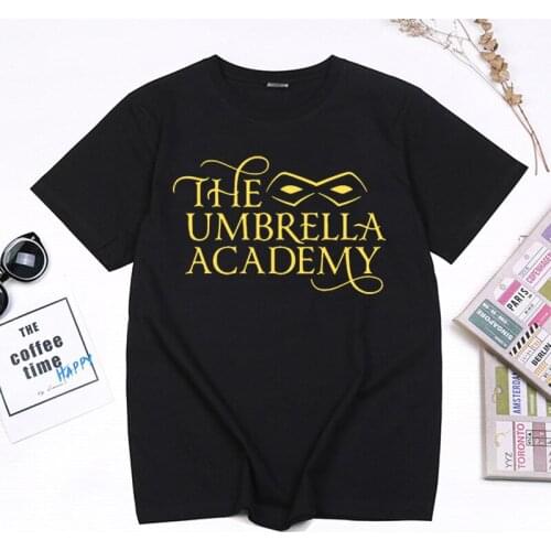 Funny Letter Design The Umbrella Academy Print Women Tshirt Cha-Cha Diego Luther Allison Tops Summer Cotton Camisetas Ropa Mujer