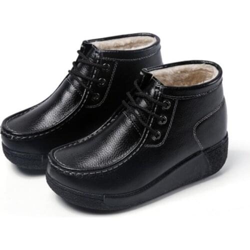 Thick-soled Snow Boots Women Winter Short Plush Warmth Thickened Womens Boots Outdoor Waterproof Non-slip Mid-tube Boots Shoes