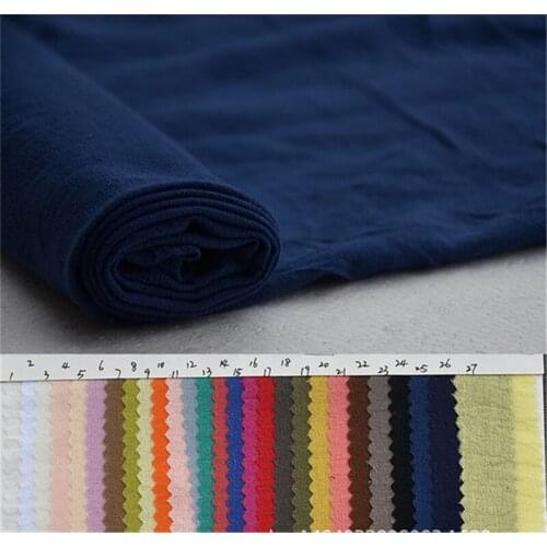 100% cotton double layer crepe fabric sand washing fabric for dress