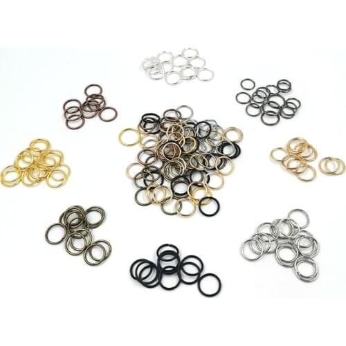 200Pcs/Lot Circle Single Loop Open Jump Rings Split Rings Connectors For DIY Jewelry Accessories Making
