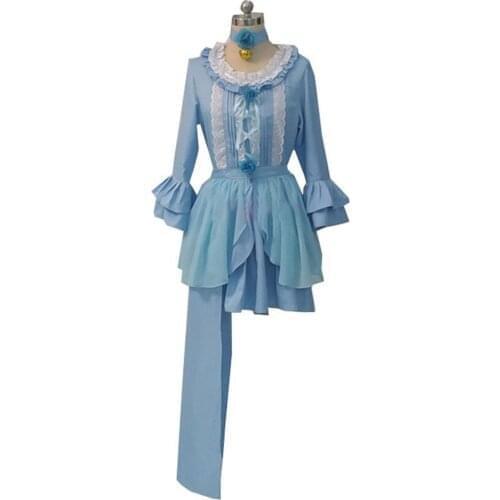 2019 Game NEKOPARA Chocolat & Vanilla Cosplay Costume Girls Cute Lolita Dress Halloween Carnival Uniforms With Ears Tail Custom