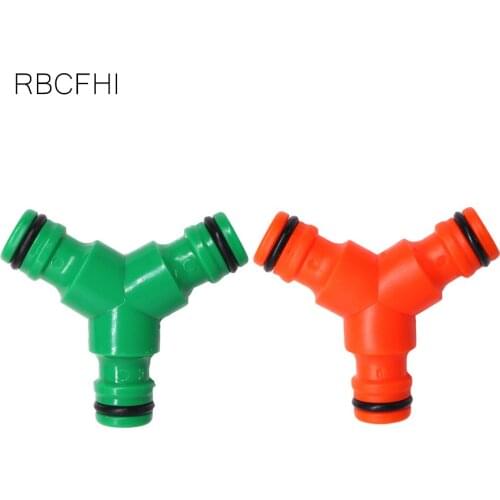 RBCFHl 2PCS 16mm 3-Way Equal Tee Garden Hose Connector 1/2'' Tubing Adapter Pipe Quick Connector for Watering Irrigation