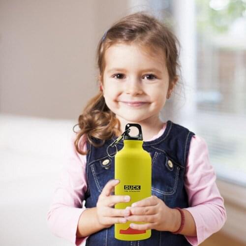 500ml Portable Bottle Animal Sports Aluminum Alloy Bottle for Camping Cycling Gym