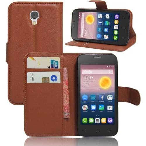 Phone cases for Alcatel PIXI First 4024D,30pcs/lot,TPU leather flip wallet protective case cover for Alcatel PIXI First 4024D