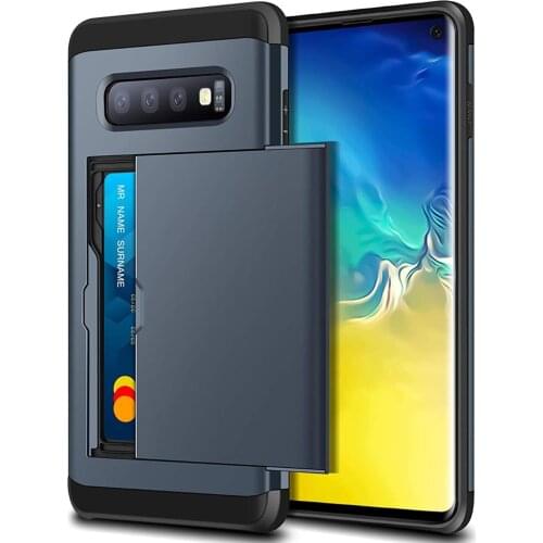 For Samsung Galaxy S10 S10 Plus S10 e Case Wallet Case Card Slot Holder Dual Layer Cover For Galaxy S10 Plus S10e S10 5G Coque