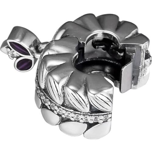 DIY Fits for Pandora Charms Bracelets Grains Of Energy Clip Beads 100% 925 Sterling-Silver-Jewelry Free Shipping