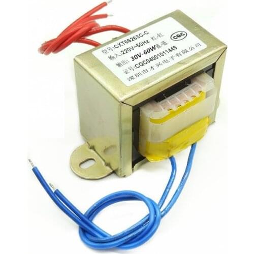 EI66-60W type DB-60VA 60W 220V to 30V 2A AC30V power transformer AC 30V
