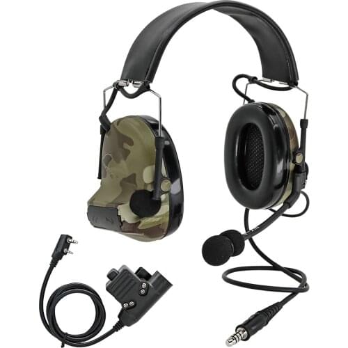 COMTAC II Electronic Tactical Headset Pickup Noise Reduction Comtac Hearing Protection Earmuffs Military Airsoft Hunting Headset