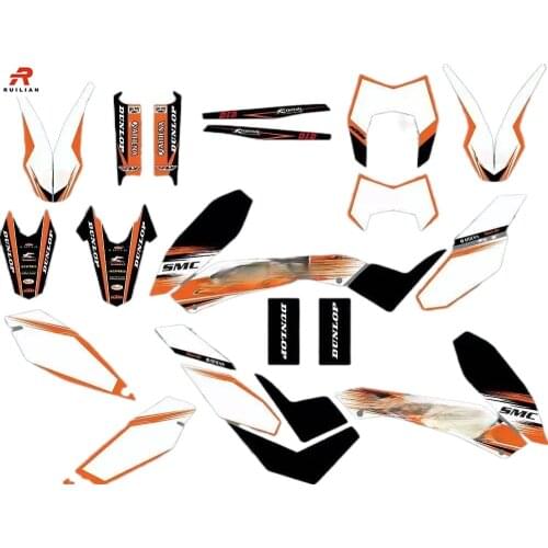 Customized motorcycle Decal Dirt bike Sticker Kits for KTM SMCR 690 2008 2009 2010 2011