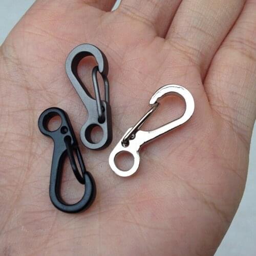 EDC SF Quickdraw Carabiner backpack mini spring hang tactical keyring paracord clasp hook survive camp hike mountain climb gear