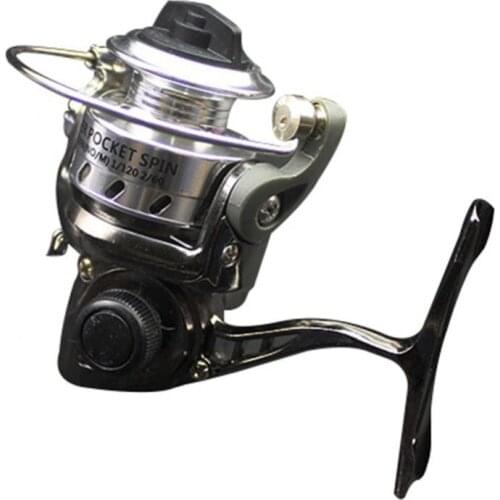 80%HOT Fishing Reel Palm Metal Ultra Light Small Spinning Ice Roller Micro Accessory