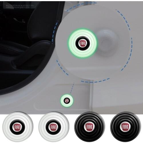 Car Door Shock Stickers Absorber Soundproof Buffer Pier Decoration For fiat punto abarth 500 stilo ducato palio Car Styling