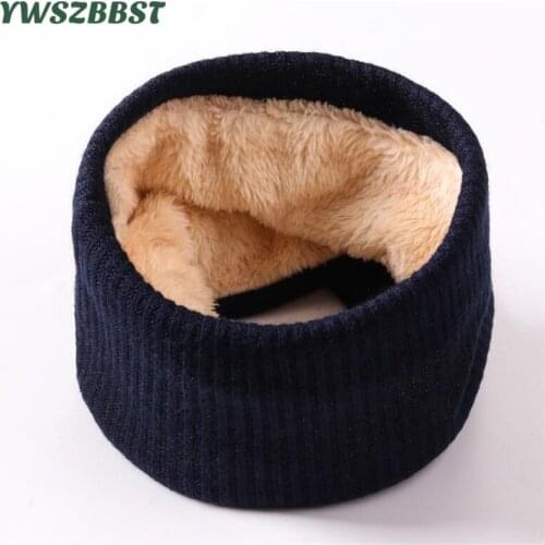 New Autumn Winter Women Crochet Scarf Men Winter Scarves Plus Velvet Wool Scarf Collar Adult Neck Scarf Unisex