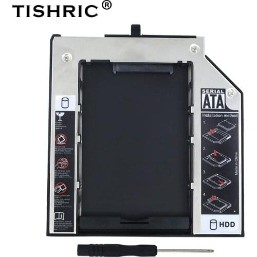 TISHRIC Optibay 2nd HDD Caddy 9.5mm SATA 3.0 2.5"SSD Case Enclosure For Lenovo ThinkPad T420s T430s T500 W500 T400 T410 T410s