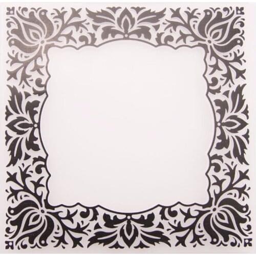 Plastic Embossing Folder Stencils Template Molds DIY Scrapbooking Paper Photo Album Card Decoration Flower Frame-S001