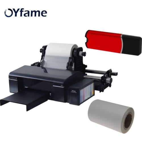 OYfame DTF Roll Film PET film in roll holder For DTF Printer A3 A4 DTF Printer With DTF Film Roll Printer Software