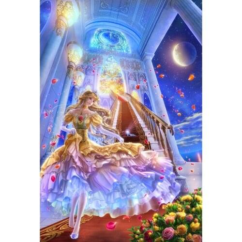 Girl Gift Cinderella Crystal Shoes Fantasy Story Educational Toy Wooden Puzzle Birthday Gift 2000 Piece Puzzle
