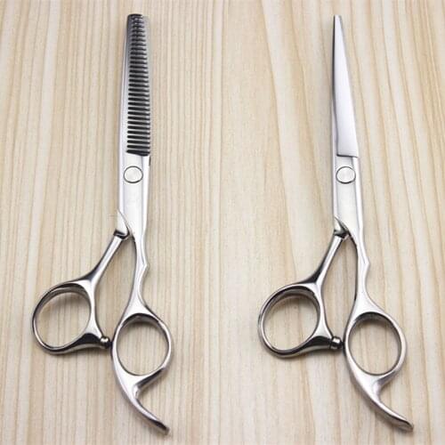 Professional Japan steel 5.5 6 inch hair scissors make up hair salon cutting barber makas thinning shears hairdressing scissors