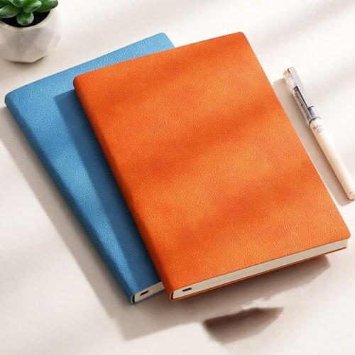 B5/A5/A6 Simple PU Leather Thicken Diary Notebook School Notepad Daily Planner Organizer Journal Book Office Supplies Stationery