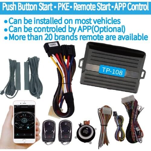 Push start keyless entry Remote engine Start fit for BUCK or Chevrolet use, 4G smart phone APP control