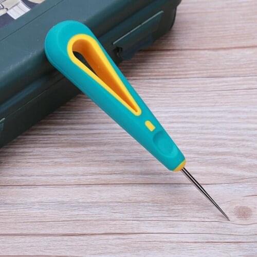 Sewing Crochet Plastics Steel Sticher Sewing Awl For Shoes Repair Sewing Needle Hook Tool Sewing Accessories