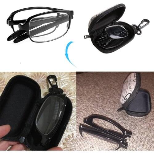 Unisex Foldable Reading Glasses Folded Hanging +1 +1.5 +2 +2.5 +3 +3.5 +4.0 (With Box)