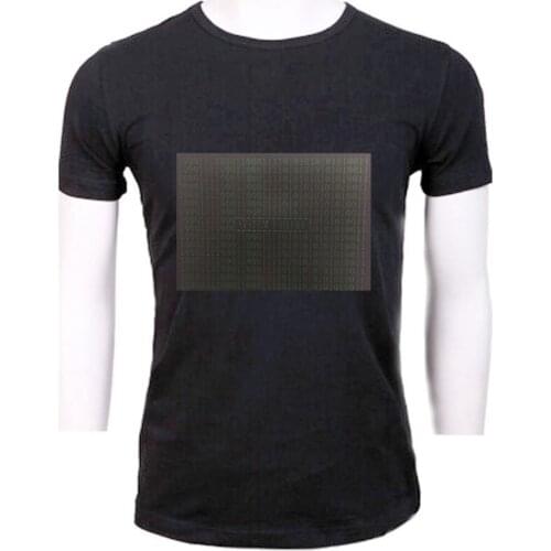 Sound Activated LED Tshirt Light Up and down Flashing Equalizer music activated ELT-Shirt Unisex for Rock Disco Party DJ