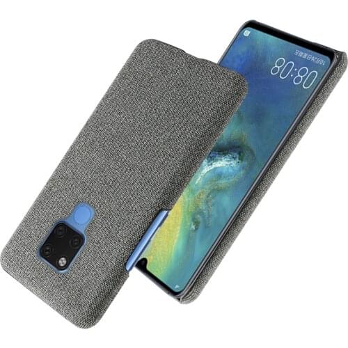 Slim Cloth Texture Fitted Cover For Huawei Mate 20X Case Fabric Ultrathin Antiskid Capa For Huawei Mate 20X 20 X Mate20X EVR-L29