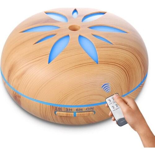 550ML Aromatherapy Essential Oil Diffuser Ultrasonic Cool Mist Maker Wood Grain Aroma Air Humidifiers home office