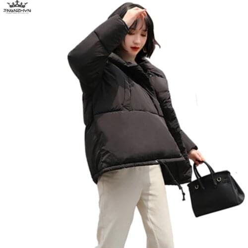 New Plus size Winter Jacket Hooded Cotton Coat Women Casual Cotton Clothing student Winter Down Cotton Padded Female Thick Parka